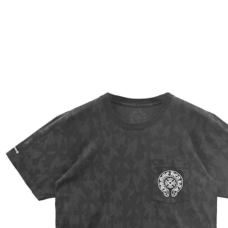 Details for Chrome Hearts SS24 Monogram Print Black Unisex Crew Neck T-Shirt. CH-0788775