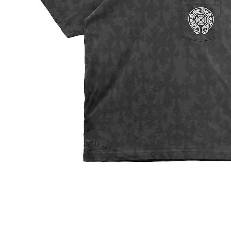 Sizing Chrome Hearts SS24 Monogram Print Black Unisex Crew Neck T-Shirt. CH-0788775