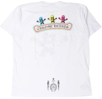 Chrome Hearts SS24 Camiseta Blanca de Manga Corta con Estampado de Calavera. CH-038-074892 Lookbook Chrome Hearts SS24 Camiseta Blanca de Manga Corta con Estampado de Calavera. CH-038-074892