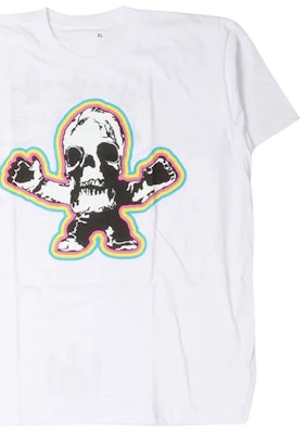 Chrome Hearts SS24 Camiseta Blanca de Manga Corta con Estampado de Calavera. CH-038-074892 Details for Chrome Hearts SS24 Camiseta Blanca de Manga Corta con Estampado de Calavera. CH-038-074892