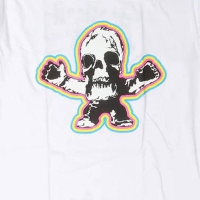 Chrome Hearts SS24 Camiseta Blanca de Manga Corta con Estampado de Calavera. CH-038-074892 1