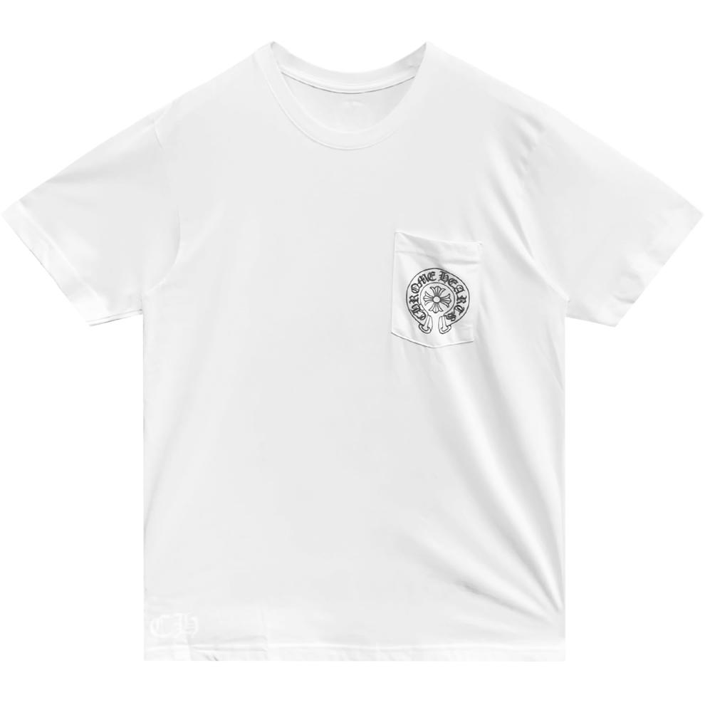 Chrome Hearts SS24 Sticker Print Crewneck Short Sleeve T-Shirt White  Tee CH-2023022301