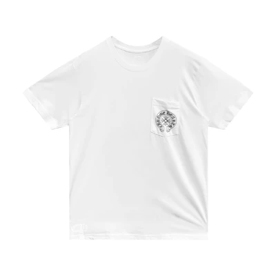 Chrome Hearts SS24 Sticker Print Crewneck Short Sleeve T-Shirt White Tee CH-2023022301