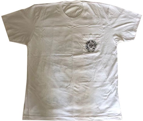 クロムハーツ SS24 ステッカー クルーネック 半袖 Tシャツ ホワイト ティー CH-2023022301 Order クロムハーツ SS24 ステッカー クルーネック 半袖 Tシャツ ホワイト ティー CH-2023022301