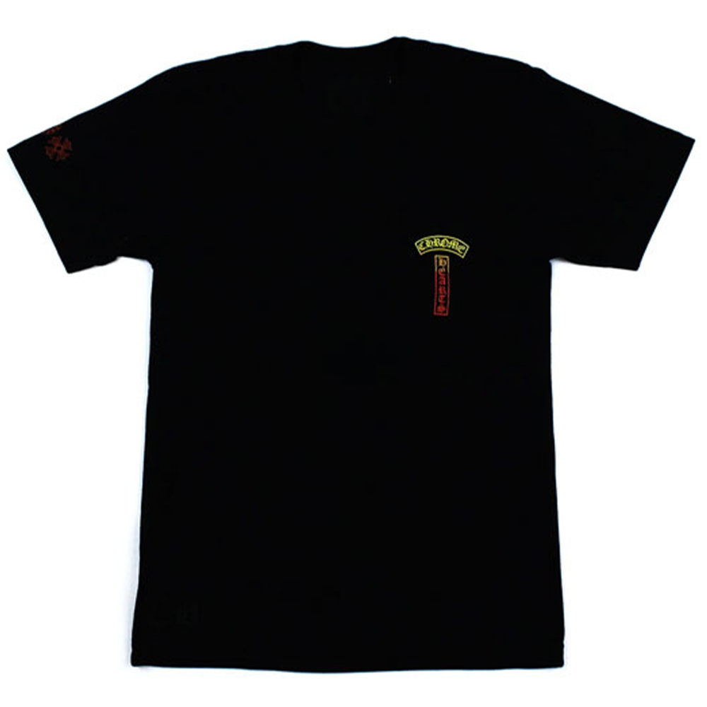 Chrome Hearts Tbar Unisex Short Sleeve T-Shirt Black. CH-329