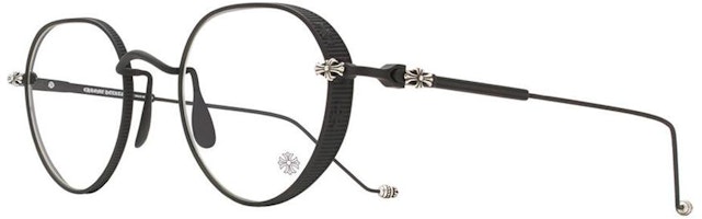 Chrome Hearts Thin Temple Round Optical Glasses Unisex Black. VAGASOREASS MBK Chrome Hearts Thin Temple Round Optical Glasses Unisex Black. VAGASOREASS MBK