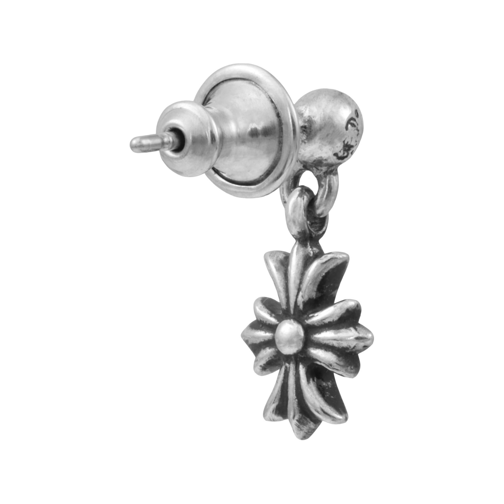 Shop 克罗心925纯银小十字耳钉情侣款银饰男女通用款式 CH-ED-608