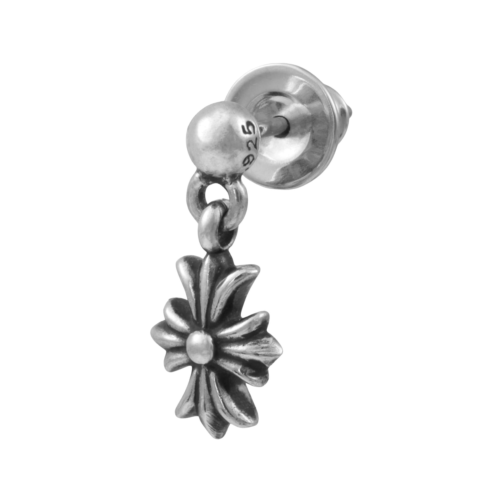 Purchase 克罗心925纯银小十字耳钉情侣款银饰男女通用款式 CH-ED-608