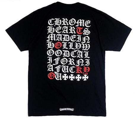 Chrome Hearts Edisi Tokyo Kaos Unisex Hitam dengan Cetak Sanskrit CH-026 Order Chrome Hearts Edisi Tokyo Kaos Unisex Hitam dengan Cetak Sanskrit CH-026