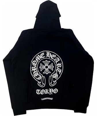 Chrome Hearts Tokyo Eksklusif Horseshoe Zip Hoodie Hitam. CH-191 Buy Chrome Hearts Tokyo Eksklusif Horseshoe Zip Hoodie Hitam. CH-191