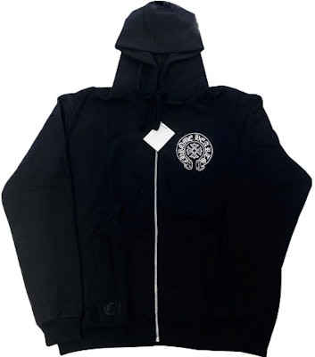 Chrome Hearts Tokyo Eksklusif Horseshoe Zip Hoodie Hitam. CH-191 Lookbook Chrome Hearts Tokyo Eksklusif Horseshoe Zip Hoodie Hitam. CH-191