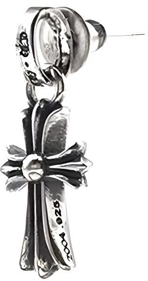 chrome-hearts-trendy-fashion-metal-earrings-unisex-studs-klx-002