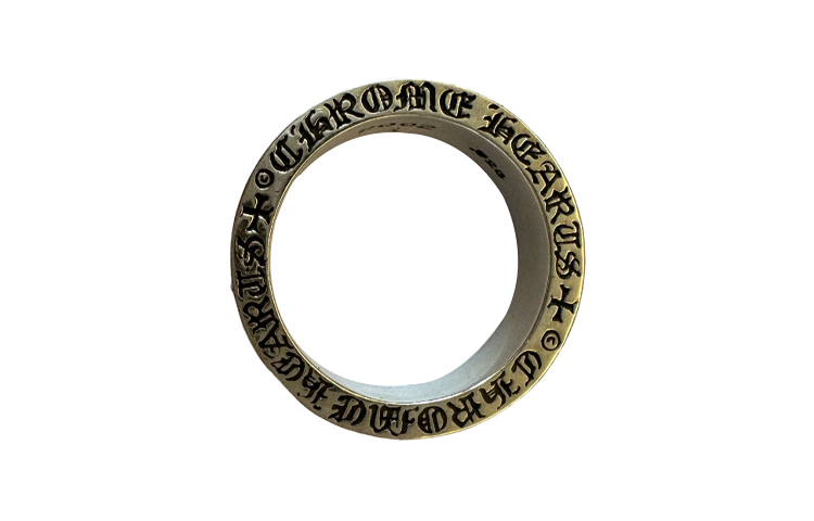 Chrome Hearts Unique Elegant Silver Ring - Unisex Couple Design. 207009023SLV095001