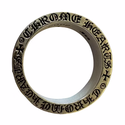Chrome Hearts Unique Elegant Silver Ring - Unisex Couple Design. 207009023SLV095001