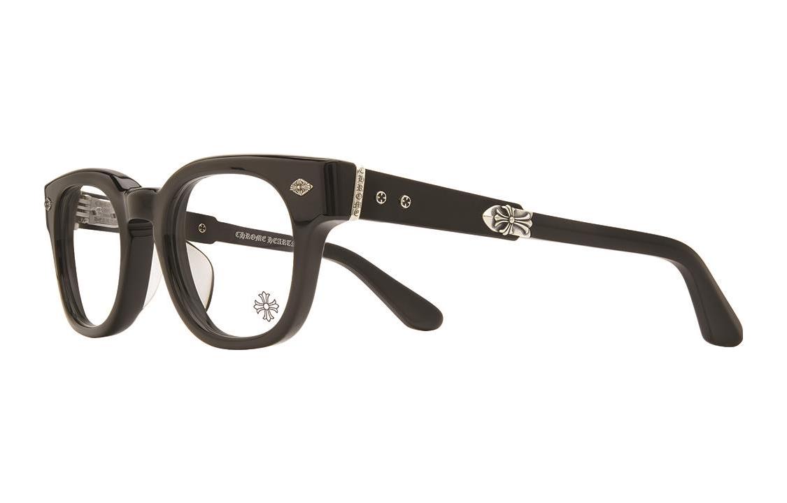 Chrome Hearts Unisex Minimalist Brown Irregular Optical Frame Glasses JENNA TAIL YEA  BK