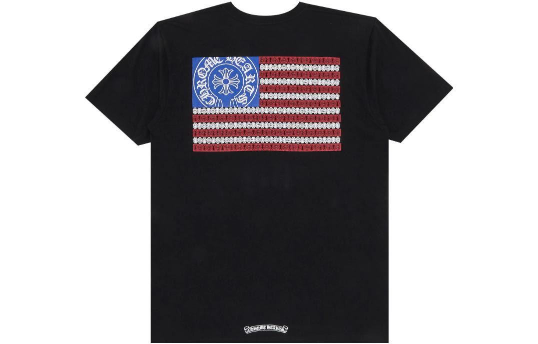 Order Chrome Hearts USA Flag Limited Edition Unisex Black T-Shirt CH-USFLAG-BLACK