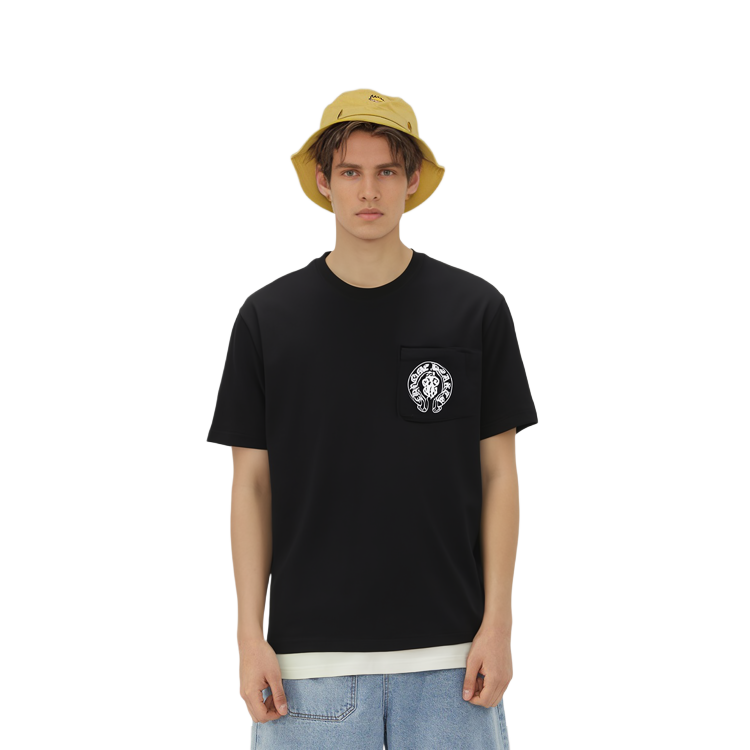 Sizing Chrome Hearts USA Flag Limited Edition Unisex Black T-Shirt CH-USFLAG-BLACK