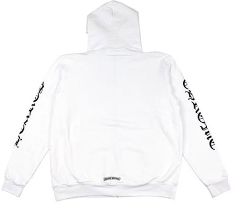 Chrome Hearts Vertical Logo FU Zip Hoodie Unisex White. CH-202221529 Lookbook Chrome Hearts Vertical Logo FU Zip Hoodie Unisex White. CH-202221529