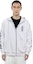 Shop Chrome Hearts Vertical Logo FU Zip Hoodie Unisex White. CH-202221529