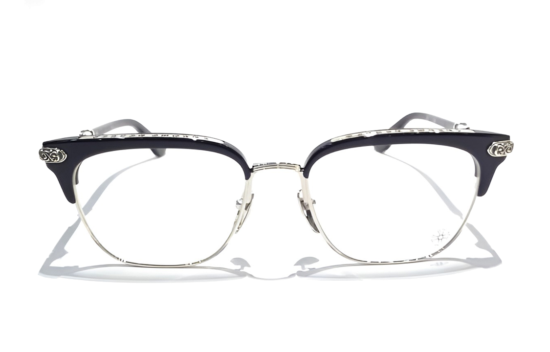Lookbook 克罗心 VERTICAL SMILE II 黑色/亮银 男女款眼镜框 VERTICAL SMILE II-B/SS