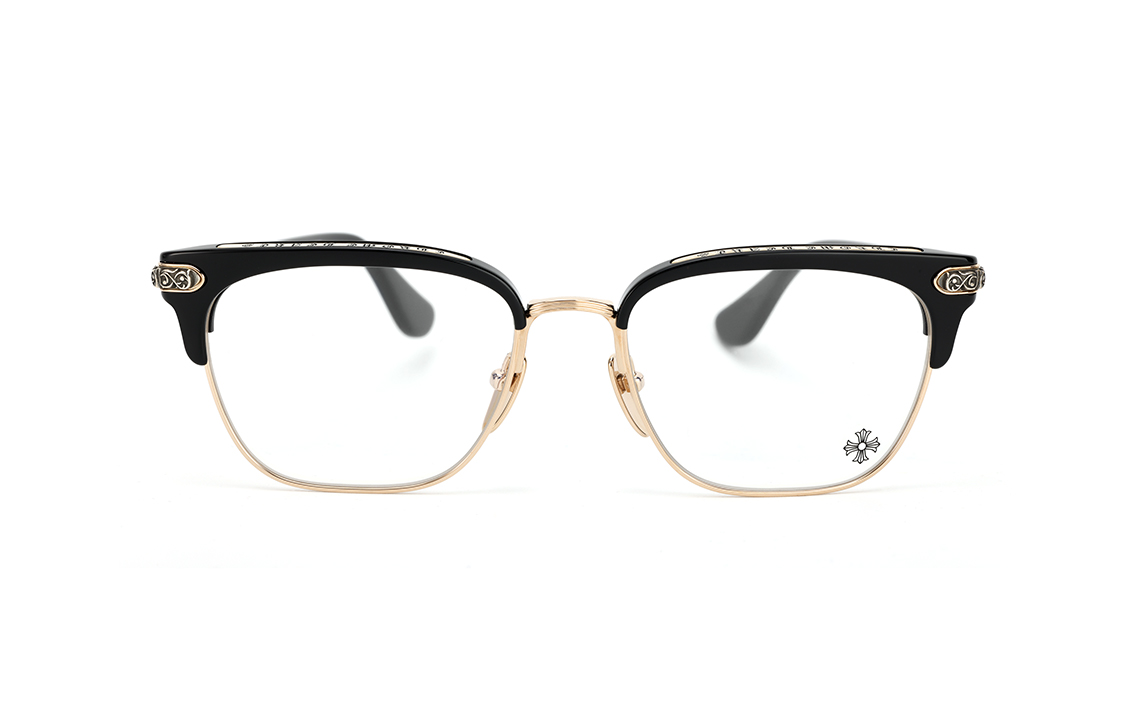 Chrome Hearts Vertical Smile II Square Black Optical Glasses Unisex. VERTICAL-SMILE-II 圖 3