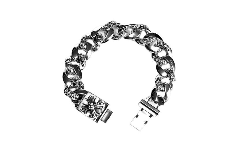 Order Pulsera Unisex de Plata Vintage 925 Chrome Hearts Moda. chain-box