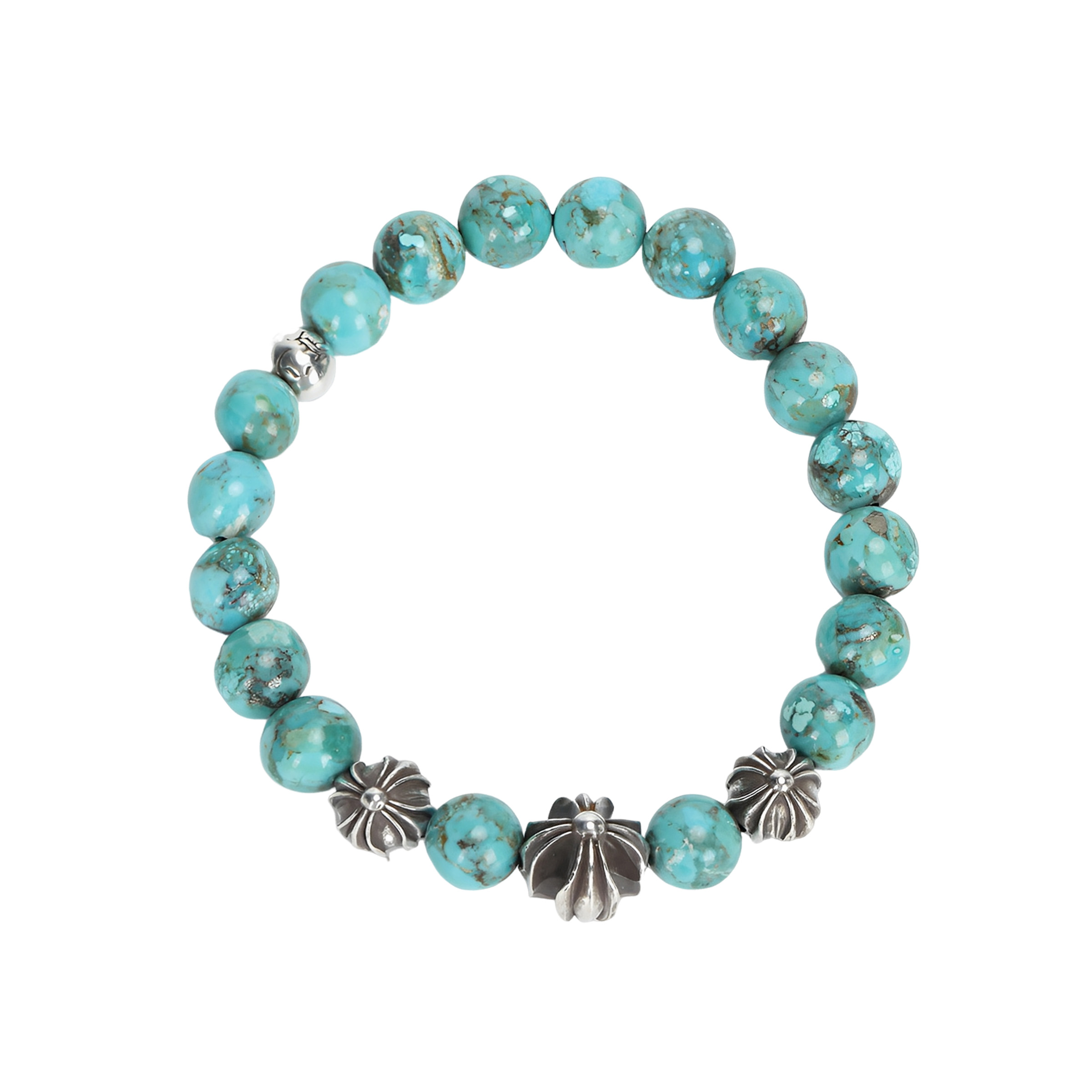 Chrome Hearts Vintage Green Bead Bracelet Unisex Couple Edition CH-SL-327