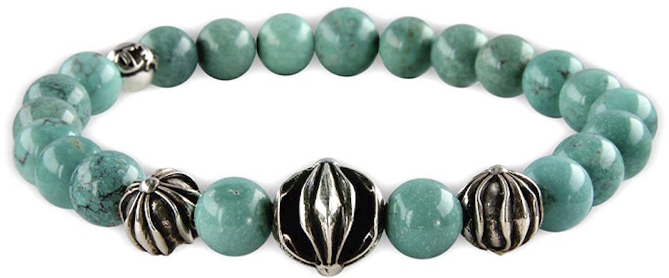 Pulsera Unisex Chrome Hearts Vintage Verde con Cuentas Edición Parejas. CH-SL-327 Order Pulsera Unisex Chrome Hearts Vintage Verde con Cuentas Edición Parejas. CH-SL-327