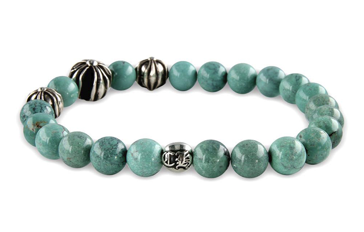 Lookbook Pulsera Unisex Chrome Hearts Vintage Verde con Cuentas Edición Parejas. CH-SL-327