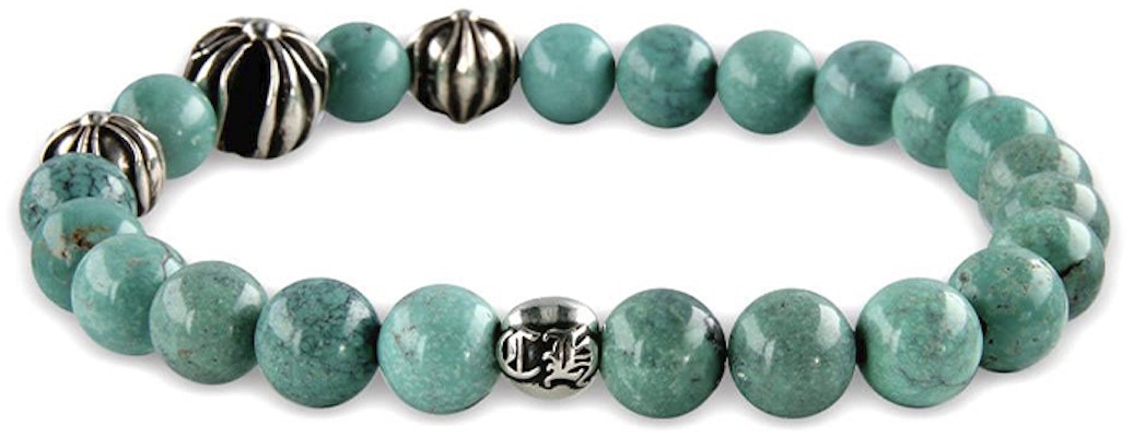 Pulsera Unisex Chrome Hearts Vintage Verde con Cuentas Edición Parejas. CH-SL-327 Lookbook Pulsera Unisex Chrome Hearts Vintage Verde con Cuentas Edición Parejas. CH-SL-327