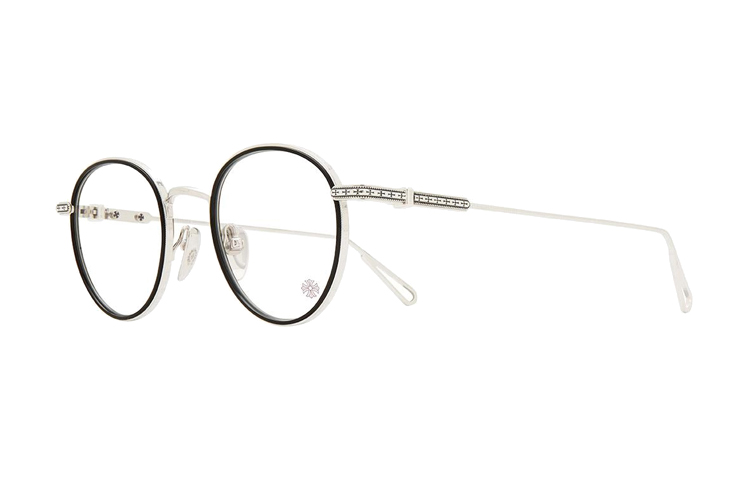 Chrome Hearts Vintage Round Frame Metal Optical Glasses Unisex Couples Style SEXCEL