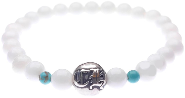 크롬하츠 화이트 아게이트 터콰이즈 비즈 팔찌 유니섹스 화이트 패션 액세서리 Chrome1735 Lookbook 크롬하츠 화이트 아게이트 터콰이즈 비즈 팔찌 유니섹스 화이트 패션 액세서리 Chrome1735