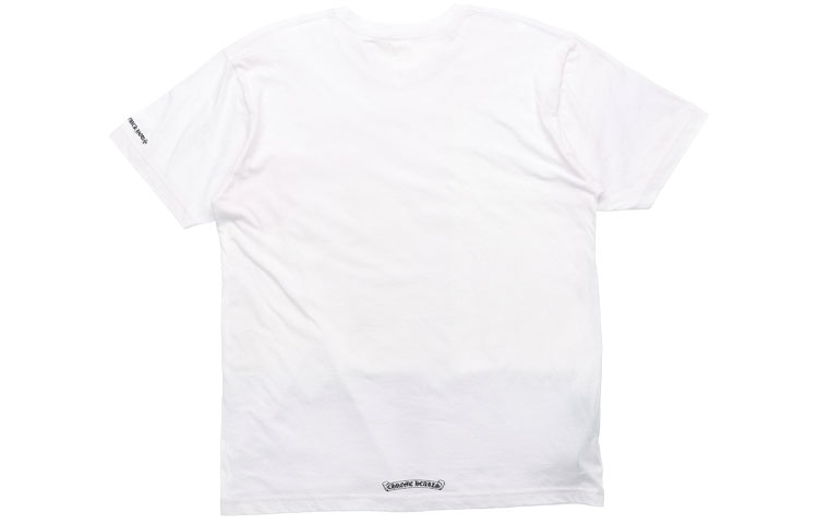 Lookbook Kaos Unisex Chrome Hearts Logo Sanskerta Putih. CH-054