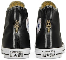 Chrome Hearts x Converse Chuck Taylor All Star 皮革高筒 '黑色' 115-BLK-LTHR Details for Chrome Hearts x Converse Chuck Taylor All Star 皮革高筒 '黑色' 115-BLK-LTHR