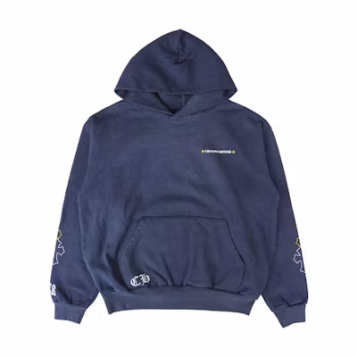 Chrome Hearts Drake Certified Lover Boy Navy Cross Hoodie Unisex CH-202221510