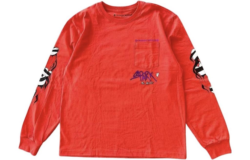 Order Chrome Hearts x Matty Boy 涂鸦心长袖红色圆领毛衣 CH-034023361