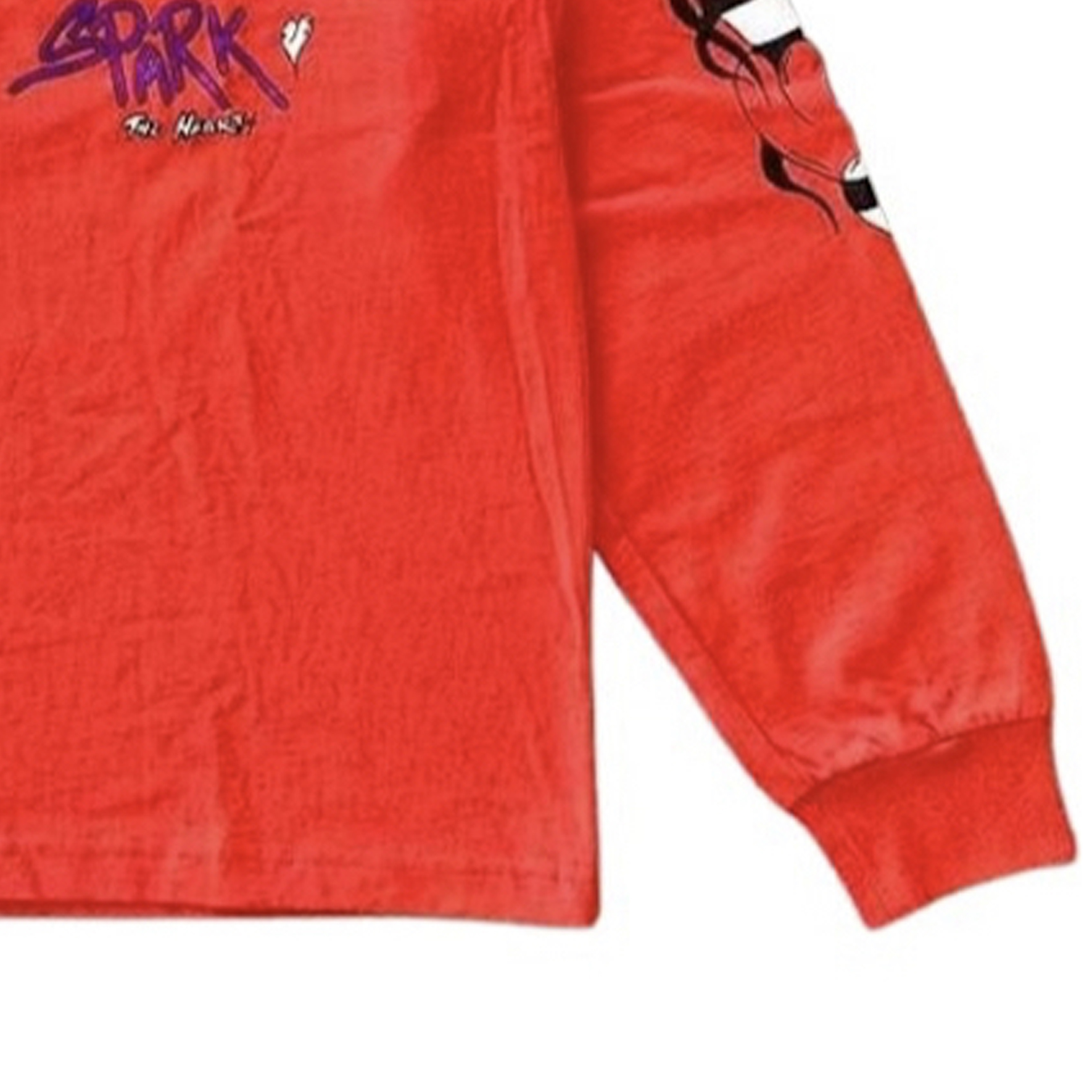 Details for Chrome Hearts x Matty Boy 涂鸦心长袖红色圆领毛衣 CH-034023361