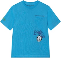 Chrome Hearts x Matty Boy SS24 Blue Letter Graphic Unisex T-Shirt. CH-2024-0409 Chrome Hearts x Matty Boy SS24 Blue Letter Graphic Unisex T-Shirt. CH-2024-0409