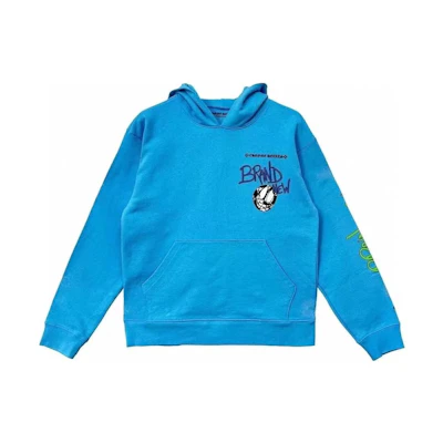 Chrome Hearts Matty Boy SS24 Blue Letter Print Hoodie Unisex Casual Pullover CH-2024-0408