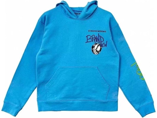 Sudadera Unisex Chrome Hearts x Matty Boy SS24 Azul con Letras Estampadas Casual. CH-2024-0408 Order Sudadera Unisex Chrome Hearts x Matty Boy SS24 Azul con Letras Estampadas Casual. CH-2024-0408