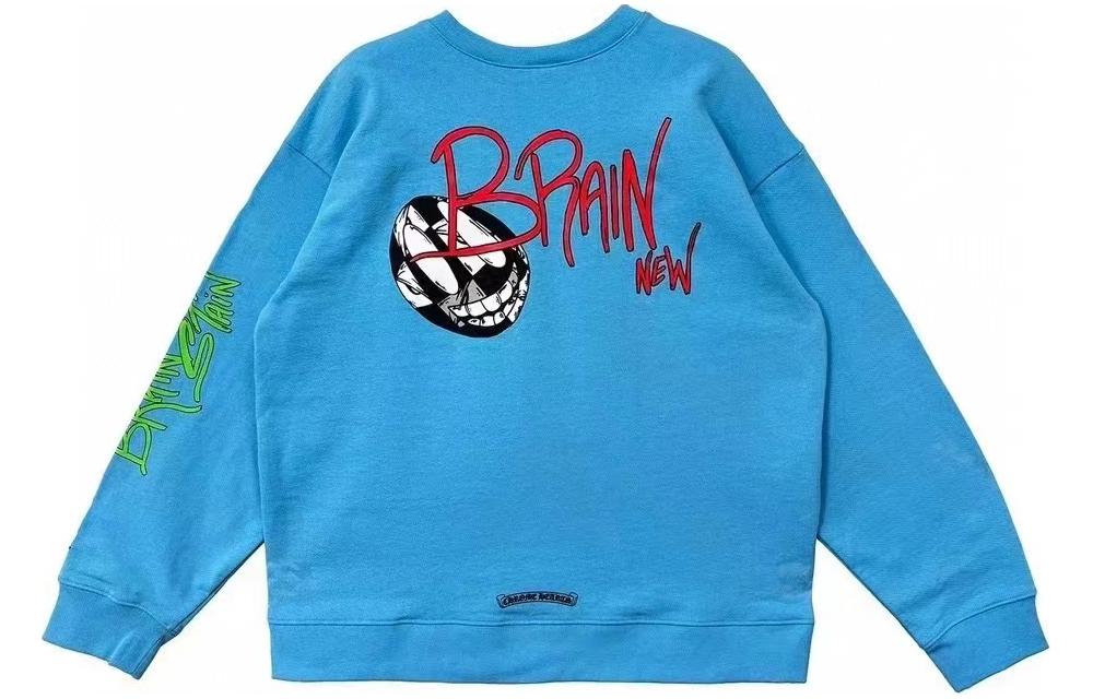 Lookbook Chrome Hearts x Matty Boy SS24 Crewneck Lengan Panjang Unisex Biru. CH-2024-0418