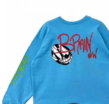 Chrome Hearts x Matty Boy SS24 Crewneck Lengan Panjang Unisex Biru. CH-2024-0418 Details for Chrome Hearts x Matty Boy SS24 Crewneck Lengan Panjang Unisex Biru. CH-2024-0418