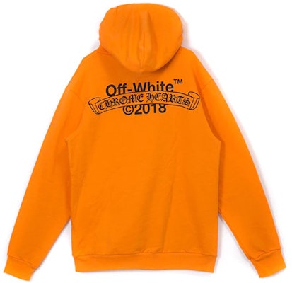 Chrome Hearts x Off-White Logo Print Hoodie Orange Jaket Hoodie. CH-099 Order Chrome Hearts x Off-White Logo Print Hoodie Orange Jaket Hoodie. CH-099