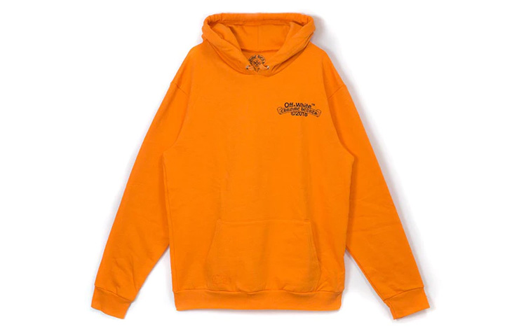 Lookbook Chrome Hearts x Off-White Logo Print Hoodie Orange Jaket Hoodie. CH-099