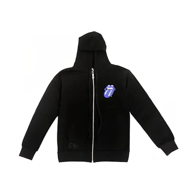 Chrome Hearts Rolling Stones Blue Tongue Hoodie Black Unisex Collaboration CH-073