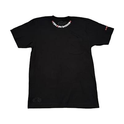 Chrome Hearts Rolling Stones Letter Print Tee SS24 Black T-Shirt CH-2024-7419