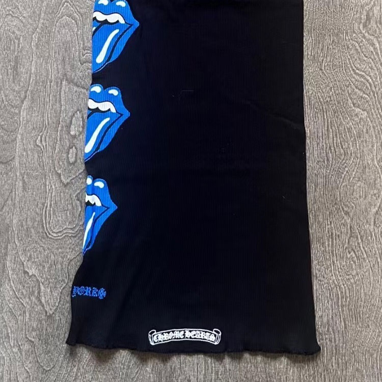 Purchase Chrome Hearts x Rolling Stones SS24 Letter Print Black Unisex Tank Top. CH-253271