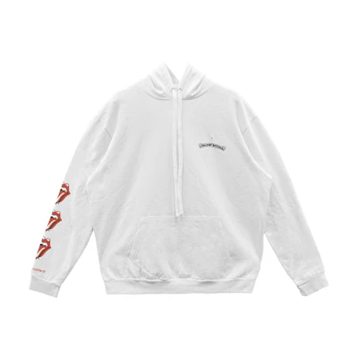 Chrome Hearts Rolling Stones SS24 Logo Graphic Hoodie Unisex White. CH-2024-0760