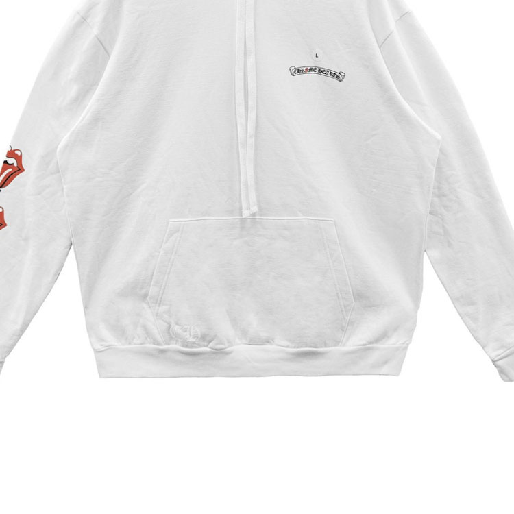 Purchase 크롬하츠 x 롤링스톤즈 SS24 로고 그래픽 후디 유니섹스 화이트. CH-2024-0760