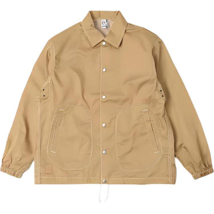 CHUMS Beige Unisex Long-Sleeve Sports Jacket with Single Button Placket CH04-1342-B001